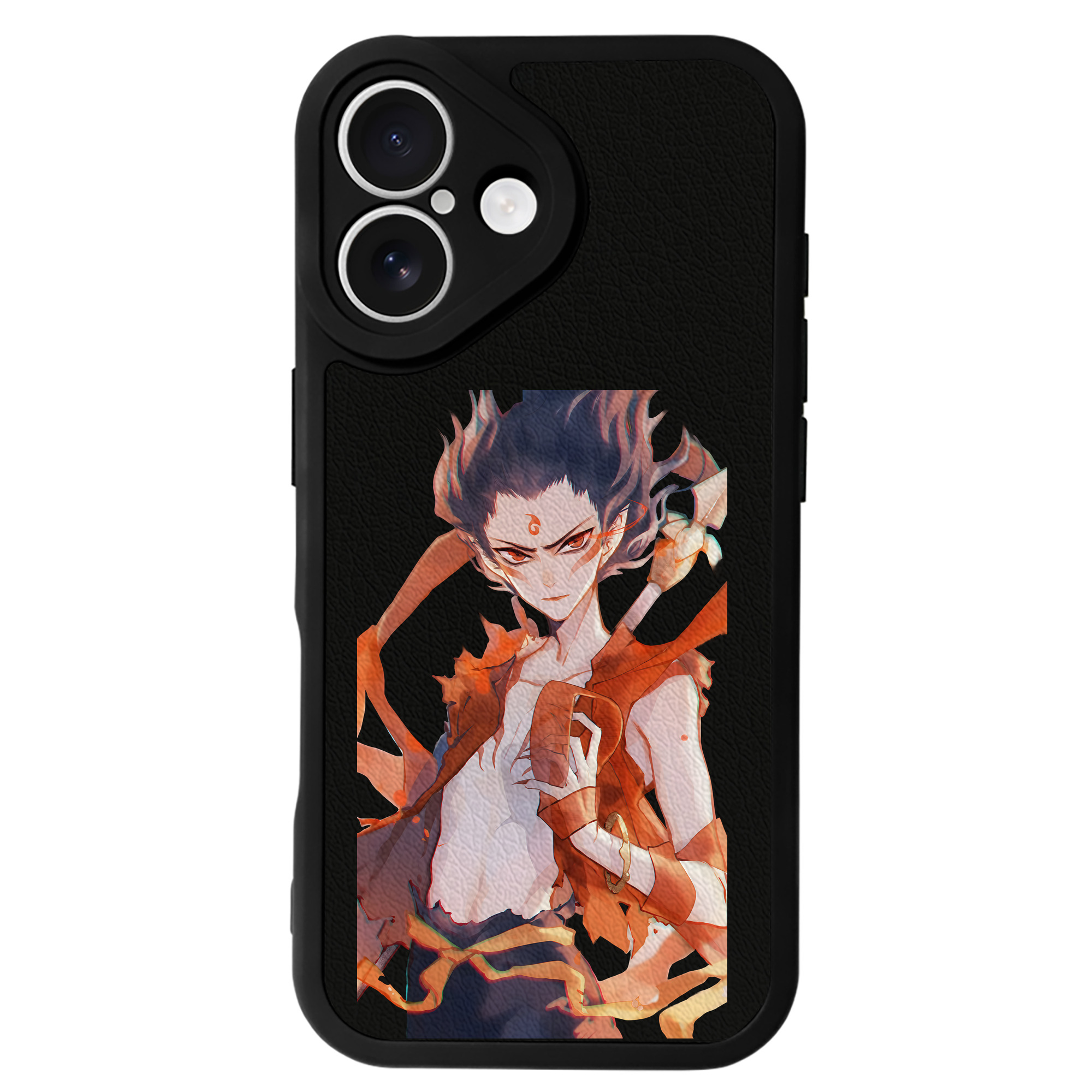 （画像用） Ne Zha 2 ナタ 魔童の大暴れ 【iPhone 16シリーズ対応】シリコンスマホケース（レザー調） 材質：シリコン